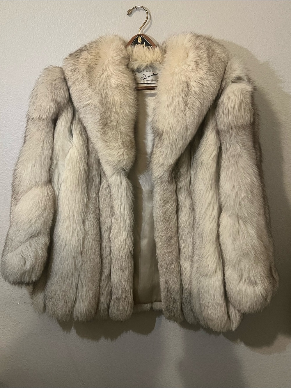 Blue Fox Fur Coat